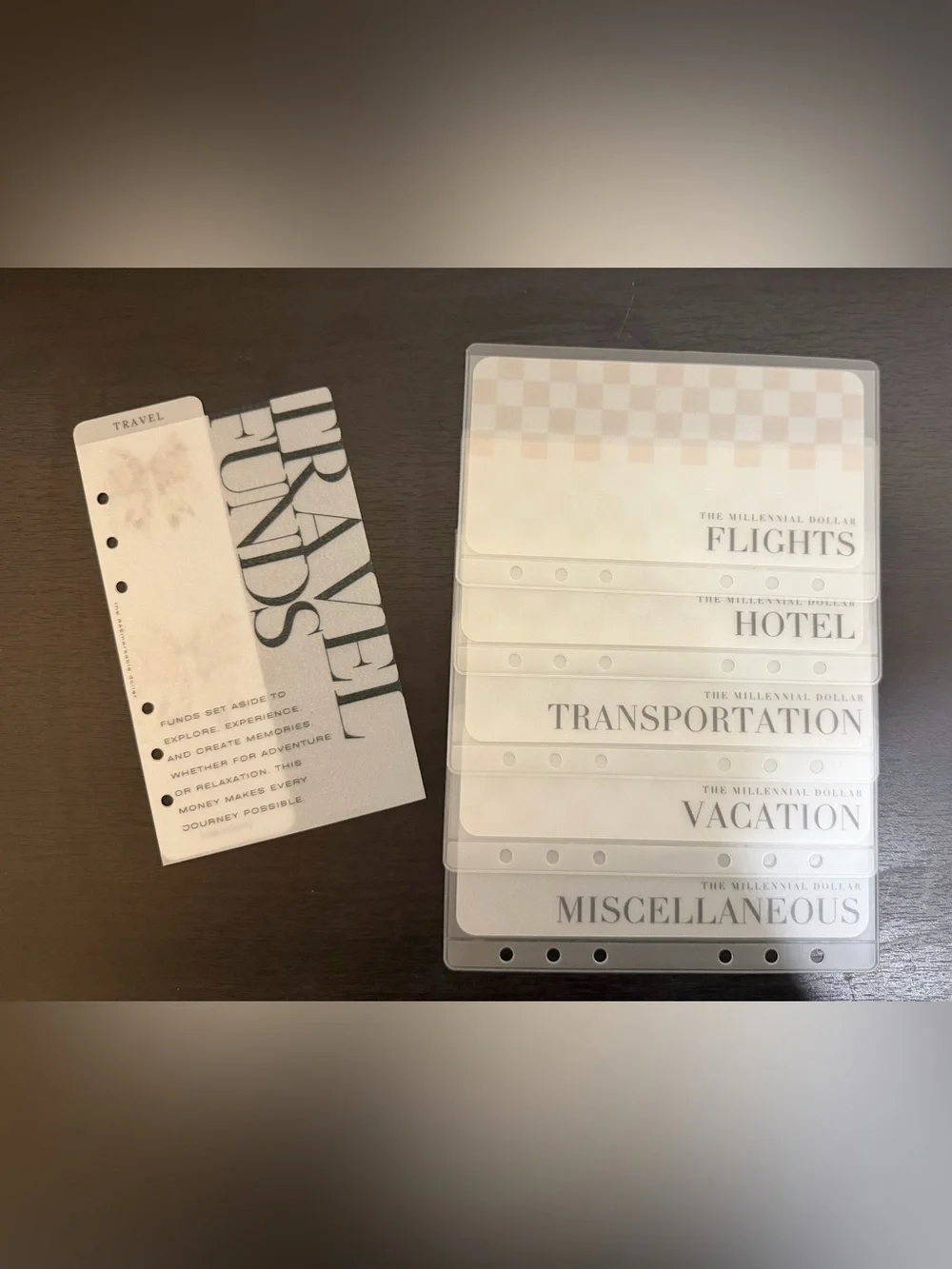 Cash envelope travel bundle
